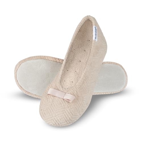 Image of Isotoner Women's Chevron Non-Slip Ballerina Slipper