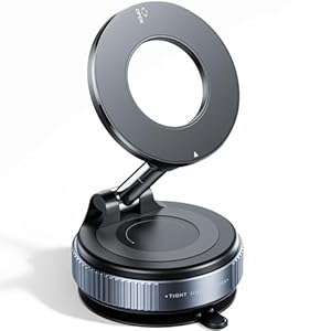 Soporte magnético de teléfono para automóvil mejorado al vacío 2026, reforzado en 360°, 96 libras, soporte de teléfono con ventosa ultra para soportes de teléfono celular MagSafe para tu coche