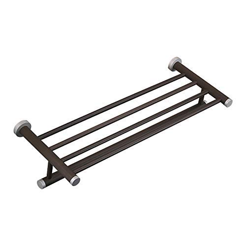 Rack de serviette de salle de bain double LWX en métal brossé