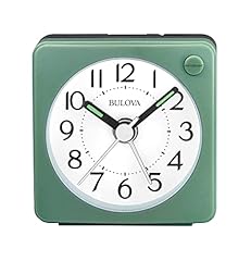 Bulova Clocks B 1874 , Ultra Small Travel Alarm with Snooze and Light, No Ticking, Verde,Green Bulova Clocks B 1874 , Ultra Small Travel Alarm with Snooze and Light, No Ticking, Verde,Green item