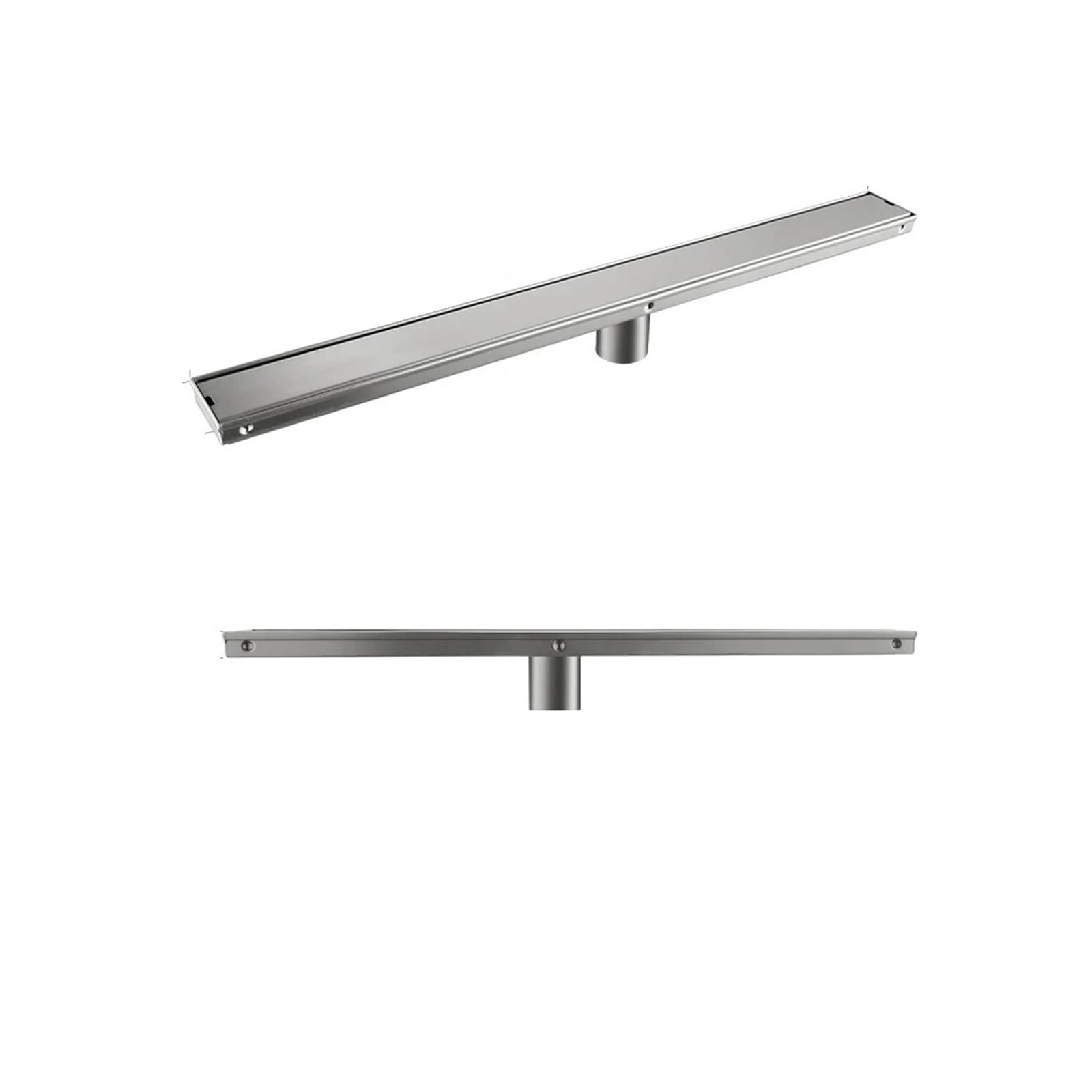 Linear Shower Drain Brushed Gold Floor Drain Linear Shower Stainless Steel Tile Insert 60-90CM Bathroom Accessories(Drain-BN-60)