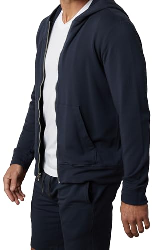 Velvet by Graham & Spencer Men's Rodan Luxe Fleece Zip Up Hoodie, Belize2