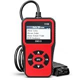 V100 OBD2 Diagnostic Diagnostic Tool Tool, Code Reader, Engine Light Diagnostic Tool, Battery Voltage Tester, for OBD2 Cars & Trucks Since 1996