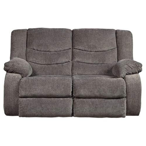 Signature Design by Ashley Tulen Wall Hugger Reclining Loveseat, Dark Gray - image 1