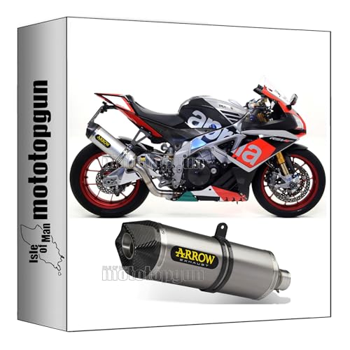 Tubo de escape homologado Arrow Race-Tech 71744AK para Aprilia RSV4 RF 2015 2016 aluminio