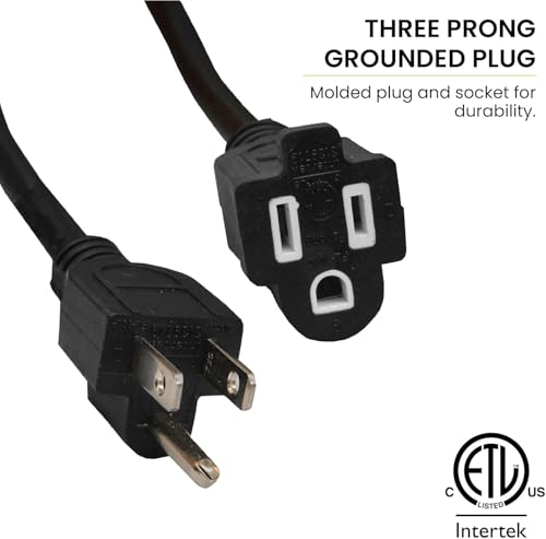 GoGreen Power Inc. (G-13715BK-2) 16/3 15' Heavy Duty Extension Cord - Black, 15ft, 2 Pack by Go Green Power Inc. - Used condition - Image 2
