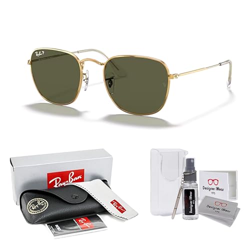 Ray-Ban Frank RB3857 Square Sunglasses for Men for Women +BUNDLE with ACCESSORY EYEWEAR KIT2