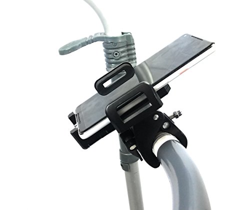 MARS WELLNESS Deluxe Adjustable Mobility Phone Mount for Wheelchairs, Rollators, Scooters, Bikes, Walkers and Baby Carriages