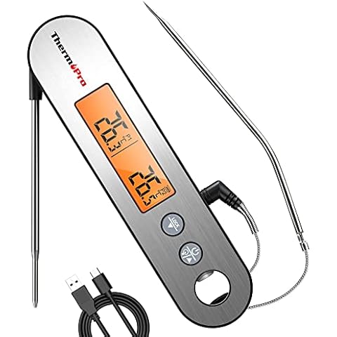 Termómetro de cocina ThermoPro TP610 - Sonda de Temperatura y Cable Largo con Alarma Cover