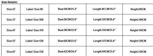 JERFER Ragazza Bambino Vestito Abito da