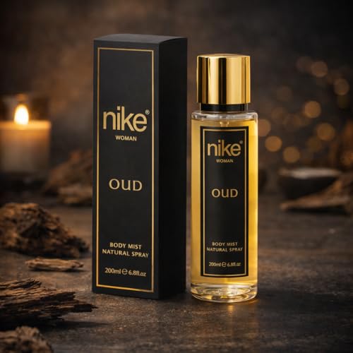 Image of Nike Oud Body Mist Spray for Women 200ml| Warm Oriental Floral Fragrance | Long-Lasting, Non-Gas & Skin-Friendly