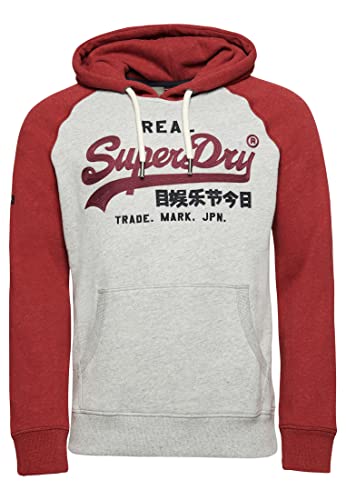 Superdry Herren Sudadera Con Capucha Kapuzenpullover, Athletic Grey...