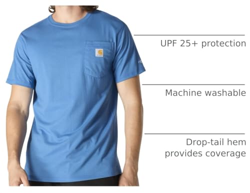 Image of Carhartt Men's Force Relaxed Fit Midweight Short-Sleeve Pocket T-Shirt