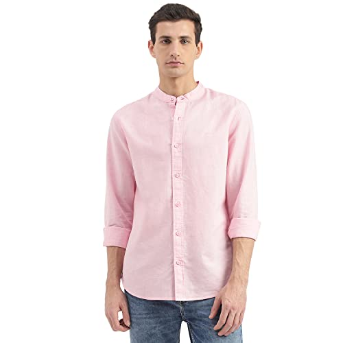 Image of UNITED COLORS OF BENETTON Men's Cotton Solid Slim Fit Shirt