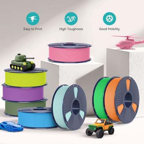 Image of SUNLU 4KG Bundle PLA Matte 1.75mm, Matte Surface 3D Printer Filament