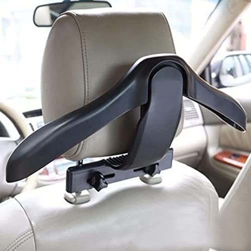 Image of Oshotto CH-04 Detachable Headrest Car Coat Hanger Back Seat Clothes Holder for Suit Coats Blazer Jackets For All Cars (Black)