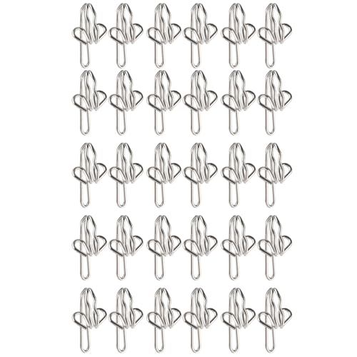 30pcs Sturdy Curtain Hook Set Multipurpose and Easy to Installion for Enhancing Home Aesthetics in Multiple Setting