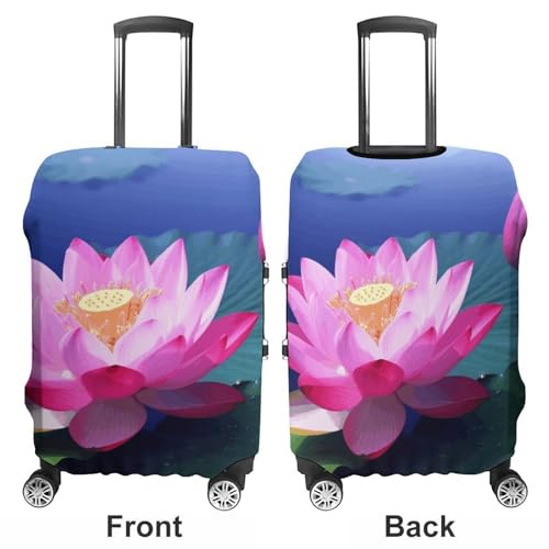 Bright Flower Printed Luggage Cover Protector, Fits 18-32 Inch Luggage3
