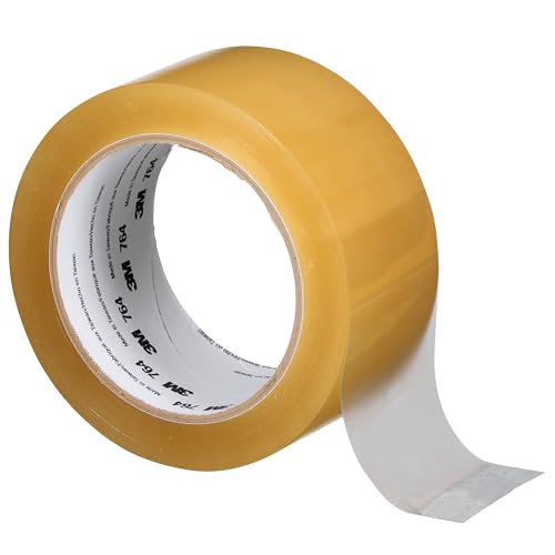 Image of 3M Vinyl Tape 764, General Purpose, 2 in x 36 yd, Transparent, 1 Roll, Light Traffic Floor Marking Tape, Social Distancing, Color Coding, Safety, Bundling