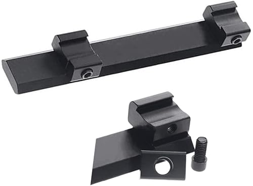 Miniatura 4 de Adaptador de montaje elevador de riel Picatinny Weaver de cola de milano de 0.433 in a 0.787 in para alcance de rifle de pistola de aire