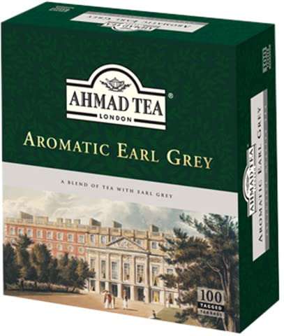 Ahmad Tea Aromatic Earl Grey, 100 Count (Pack Of 12)