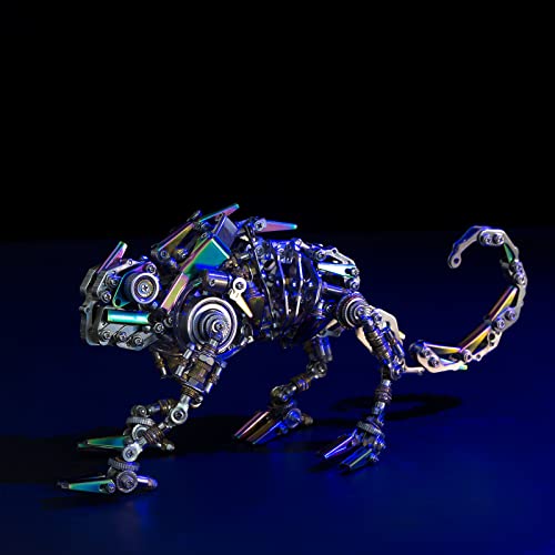 Puzzle in metallo 3D modello camaleonte, modello lucertola meccanica,puzzle in metallo steampunk per adulti