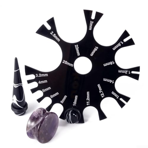 Calibrador portatil de acrílico para espesores 1mm-25mm miniatura 6