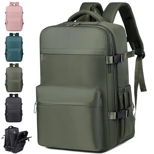 Lunapack Backpack,Vacuum Back Pack Travel with Pump, Expandable Backpacks,Large Carry On Compression Travel Bag for Women Man (A3 Regular)