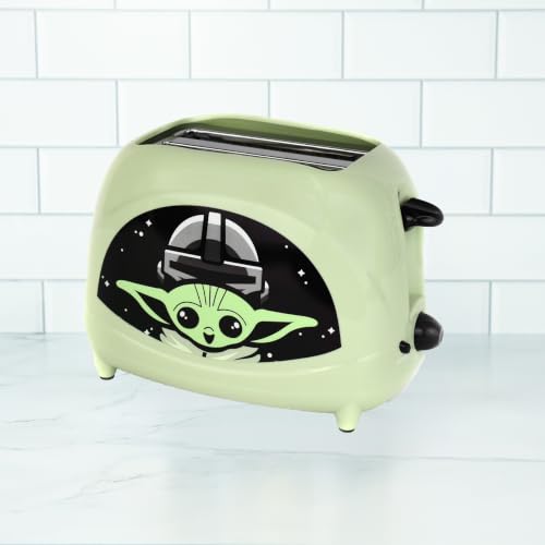 Uncanny Brands Star Wars The Mandalorian The Child 2-Slice Toaster- Toasts Baby Yoda onto Your Toast