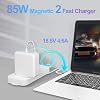Mac Book Pro Charger 85W - Magnetic 2 T-Tip Power Adapter, Compatible with Mac Book Pro 13-Inch & 15-Inch (Between 2012-2017)