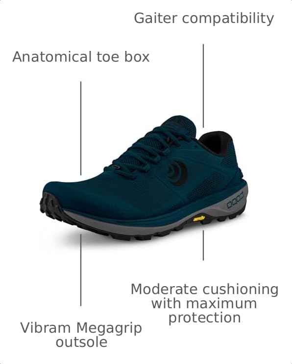 Image of Topo Athletic Men's Terraventure 4 Comfortable Cushioned Durable 3MM Drop Trail Running Shoes, Athletic Shoes for Trail Running