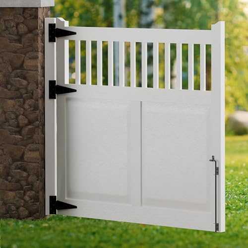 Image of 24 Inch Cane Bolt Gate Drop Rod, Square Heavy Duty Gate Latch, Cane Bolts for Wood Vinyl Metal Fences Gates-(Black Finish,1 Pack)