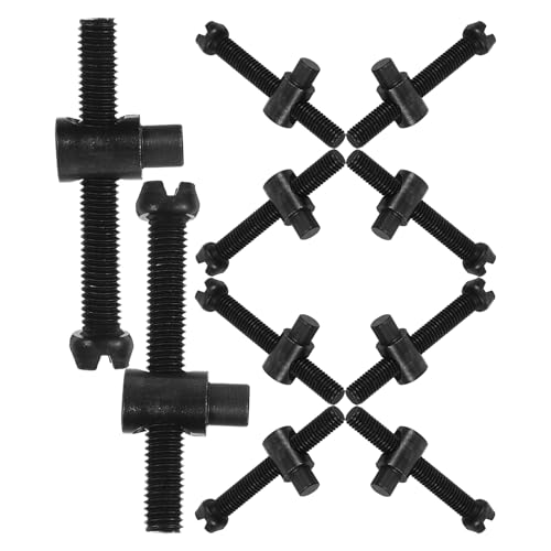 POPETPOP 1 Juego Tornillos De Guía De De Cadena Regulador De De Registro Enfriador De Motor Tensores De Cadena Tornillos Ajustables Accesorios Para Motosierras Black 10 Piezas