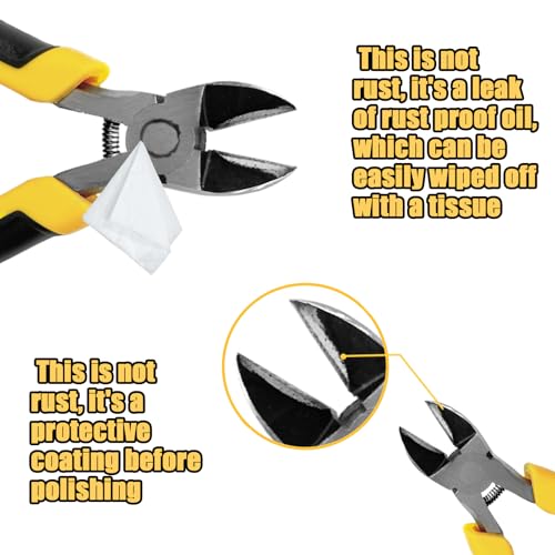 Image of Precision Wire's Cutters Heavy Duty Pliers - Side Cutters, Cutting Pliers, Wire's Cutter Plier, Wire's Snips, Side Cutter Plier, Wire's Cutters for Crafting. (6 inch)