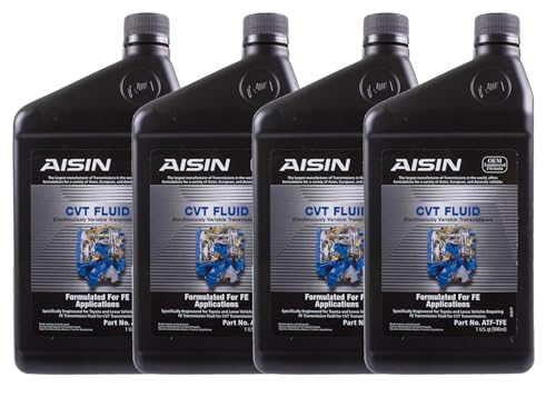 Aisin 4 Quart Auto Trans Fluid CVT ATF-TFE for UX200 iM iQ Corolla 4 x 1qt