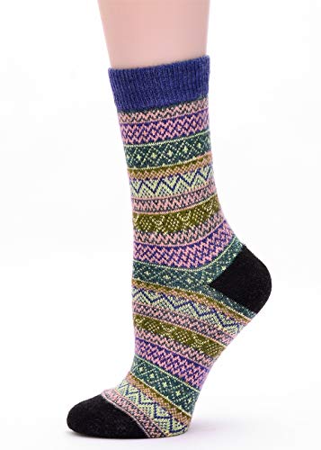 Image of Womens Wool Knit Winter Socks