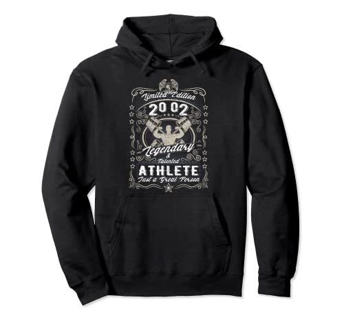 Vintage 2002 Fitness Birthday Sport Limited edition 2002 Pullover Hoodie Vintage 2002 Fitness Birthday Sport Limited edition 2002 Pullover Hoodie