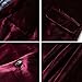 WZIKAI Mens Velvet Blazer One Button Slim Fit Solid Fashion Suit Jacket Sport Coat for Wedding Prom Dinner Party Wine Red S