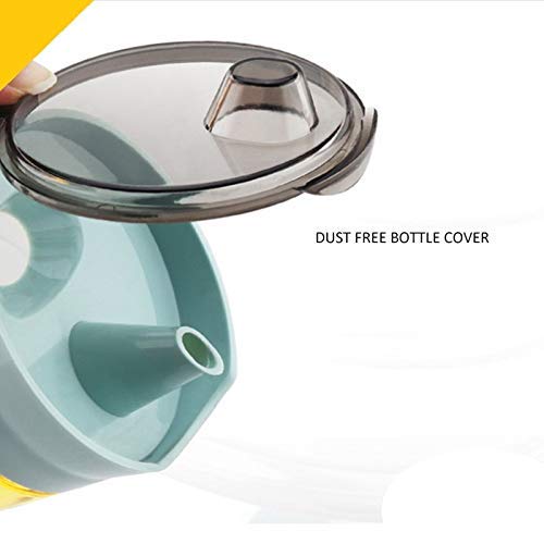 LDG WARE Glass Oil Dispenser Bottle 720ml | Borosilicate Glass Oil Bottle for Kitchen | Leakproof Oil Container with Dust-Free Lid | Stylish Kitchen Oil Dispenser Glass for Cooking & Storage (2-pcs) 3