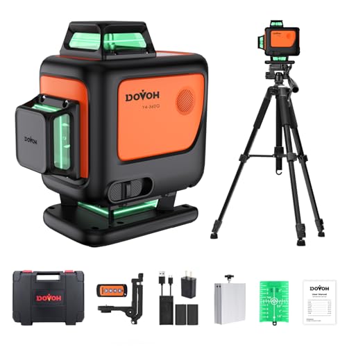 DOVOH 4D Laser Level 360 Self Leveling with Tripod Y4-360G-KIT