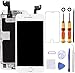 Brinonac Pantalla táctil LCD Repuesto para iPhone 6S, cámara Frontal preinstalada, Altavoz y Sensor de proximidad con Herramientas (Color Blanco)