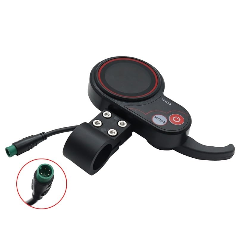 ScooterzubehöR Elektroroller 36V 48V Intelligenter bürstenloser Motorcontroller + 5/6-polige Instrumentenanzeige for Roller E Scooter Controller(TF-100 5-PIN)