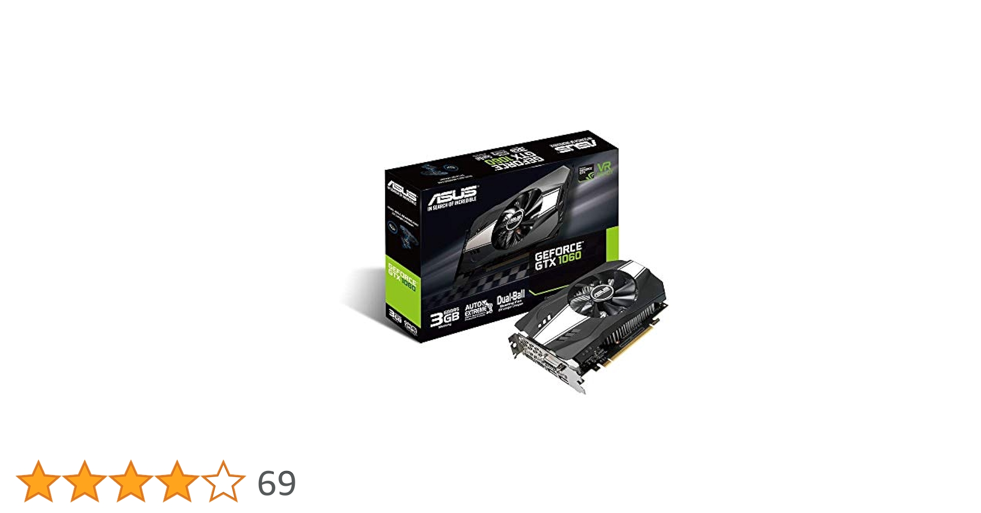 ASUS GeForce GTX 1060 3GB 三女分 ASUS Dual GTX 1060 3GB