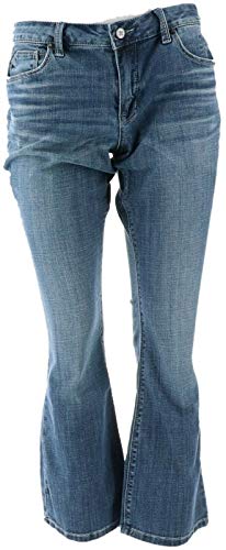 Laurie Felt Petite Denim Boot-Cut Jeans Brushed Medium 16P New A343622