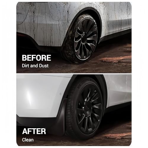 Garde-boue Tesla Modèle Y sans perçage pour vos trajets sous la pluie - 3