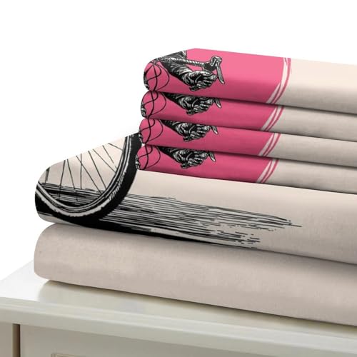 Housse de couette vélo anti-plis super douce grand format 260x220 microfibre - 6