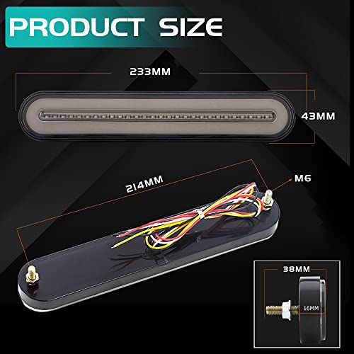 2pcs Reboque Traseiro Luz Traseira De Barra 100 Lâmpada De Freio Lâmpada De Freio Neon Anel De Halo