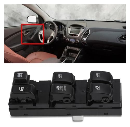 Commande lève vitre électrique Hyundai Tucson 93570-2E000 avec boutons ajustement précis