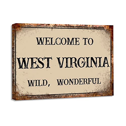 Toile murale moderne West Virginia Yelolyio pour sublimer votre salon