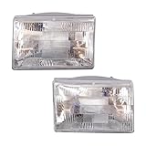 Driver and Passenger Side Headlight Assembly Set Compatible with 1993–1998 Jeep Grand Cherokee